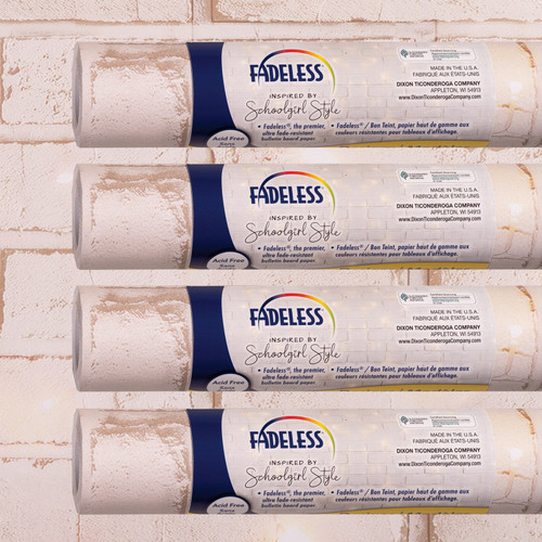 Fadeless Schoolgirl Style Bulletin Board Paper, 48" X 12', Cozy Vibes, 4 Rolls PAC0040108