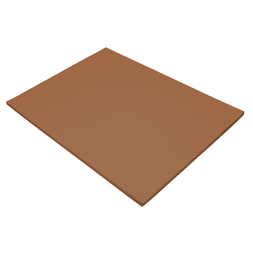 Tru-Ray Construction Paper, Heavyweight, Warm Brown, 18" X 24", 50 Sheets PAC103089