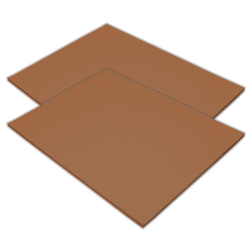 Tru-Ray Construction Paper, Heavyweight, Warm Brown, 18" X 24", 50 Sheets Per Pack, 2 Packs PAC103089-2