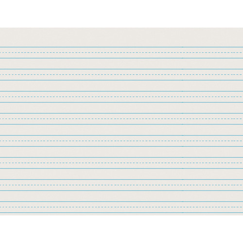 Pacon Newsprint Handwriting Paper, Skip-A-Line, Grade 3, 1/2" X 1/4" X 1/2" Ruled Long, 11" X 8-1/2", 500 Sheets PAC2637
