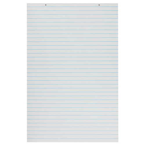 Pacon Primary Chart Pad, White, 1" Ruled Short Way, 24" X 36", 100 Sheets PAC3052