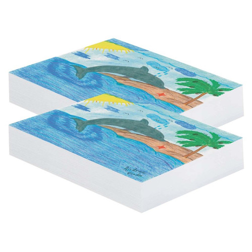 Pacon Plain White Newsprint 12" X 18", 500 Sheets Per Pack, 2 Packs PAC3409-2