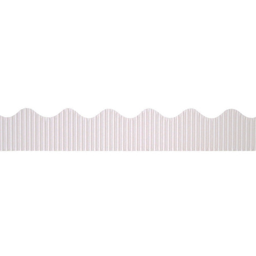 Bordette Decorative Border, White, 2-1/4" X 50', 1 Roll PAC37016
