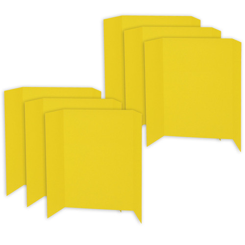 Pacon Presentation Board, Yellow, Single Wall, 48" X 36", Pack Of 6 PAC3769-6