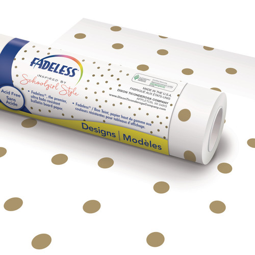 Fadeless Schoolgirl Style Bulletin Board Paper, 48" X 50' Roll, Little Miss PAC40075