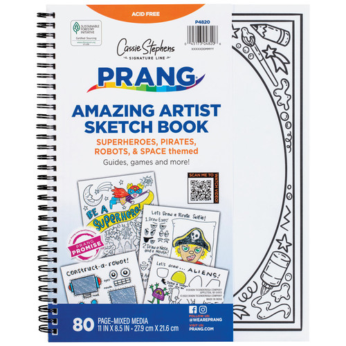 Prang Amazing Artists Sketch Book PAC4820