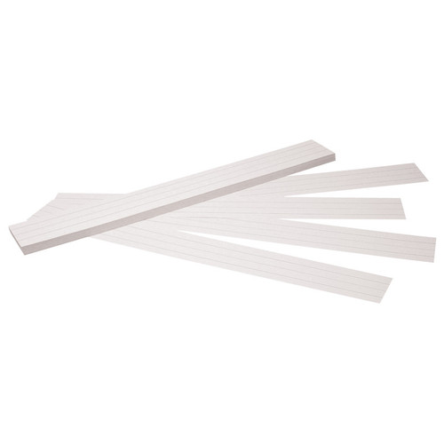 Pacon Sentence Strips, White, 1-1/2" Ruled, 3" X 24", 100 Strips PAC5166