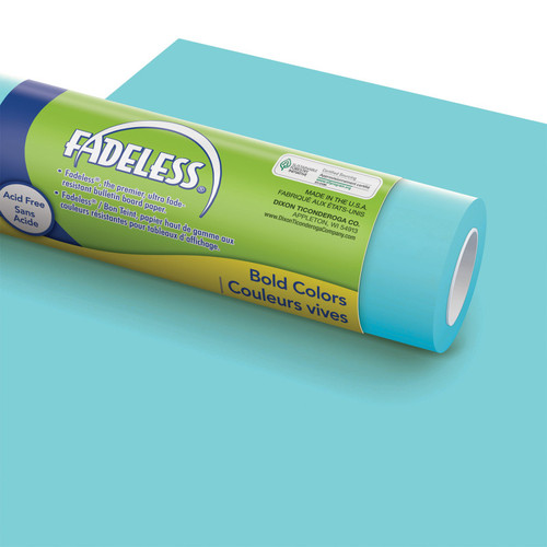 Fadeless Bulletin Board Art Paper, Lite Blue, 24" X 60', 1 Roll PAC57217