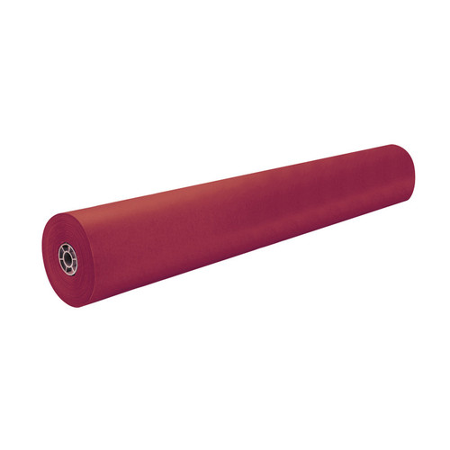 Rainbow Colored Kraft Duo-Finish Paper, Scarlet, 36" X 1000', 1 Roll PAC63030
