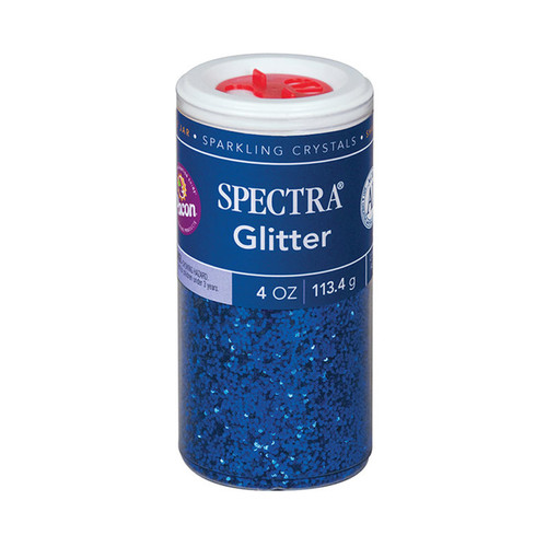 Spectra Glitter, Blue, 4 Oz., 1 Jar PAC91650