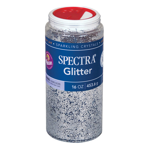 Spectra Glitter, Silver, 1 Lb., 1 Jar PAC91710