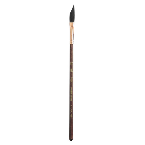 Princeton Neptune Dagger Brush, Synthetic Bristles, Short Handle Watercolor Paintbrush, Dark Wood, Size 1/4 Inch, 1 Count PBXP4750DG025