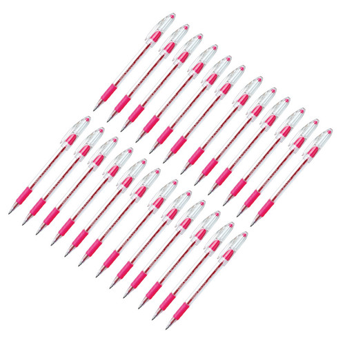 Pentel R.S.V.P. Ballpoint Pen, Fine Point, Pink, Pack Of 24 PENBK90P-24