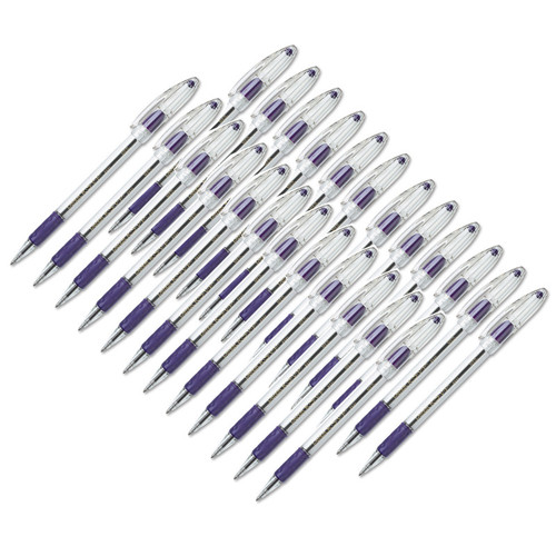 Pentel R.S.V.P. Ballpoint Pen, Medium Point, Violet, Pack Of 24 PENBK91V-24