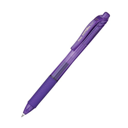 Pentel Energel-X Retractable Liquid Gel Pen, Violet PENBL107V