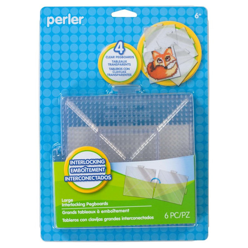 Perler Large Clear Pegboards, Pack Of 4 PER8022666