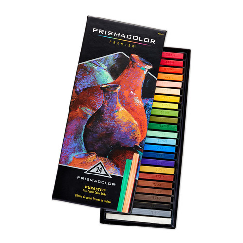 Prismacolor Premier Nupastel Firm Pastel Color Sticks, 24 Pack PSM27049HT