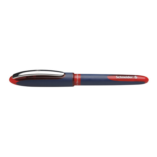 Schneider One Business Rollerball Pen, 0.6 Mm, Red Ink, Single Pen PSY183002