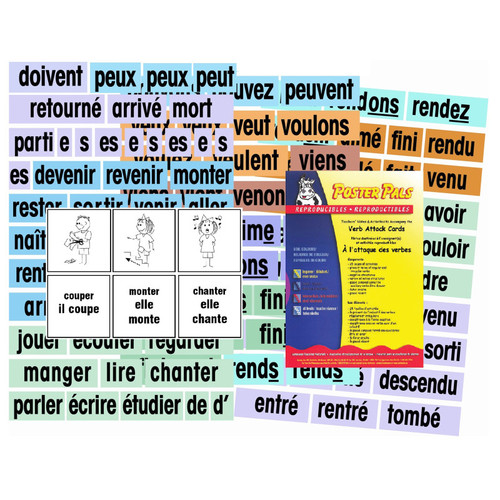 Poster Verb Attack Card Set, French PSZP155F