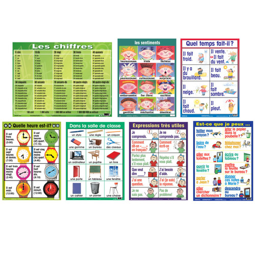 Poster French Essential Classroom Posters Set I PSZPS56