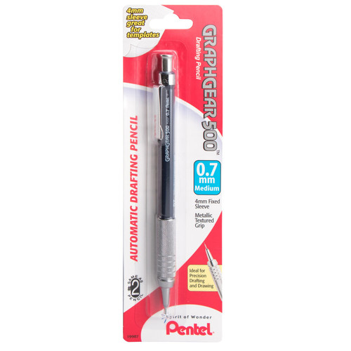 Pentel Graphgear 500 Automatic Drafting Pencil (0.7Mm), Blue Barrel, 1 Count PTAPG527BP