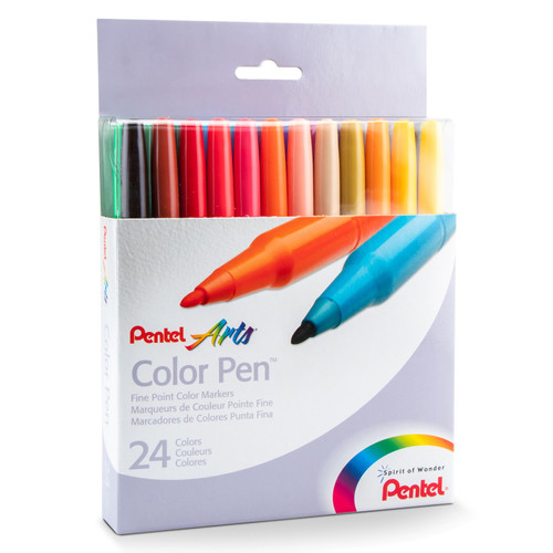 Pentel Color Pen 24-Color Set PTAS36024