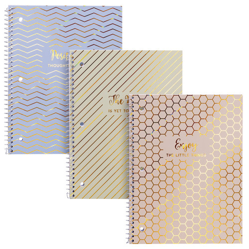 Pukka Haze 1-Subject Notebook, Pack Of 3 PUK9978ASTHZE