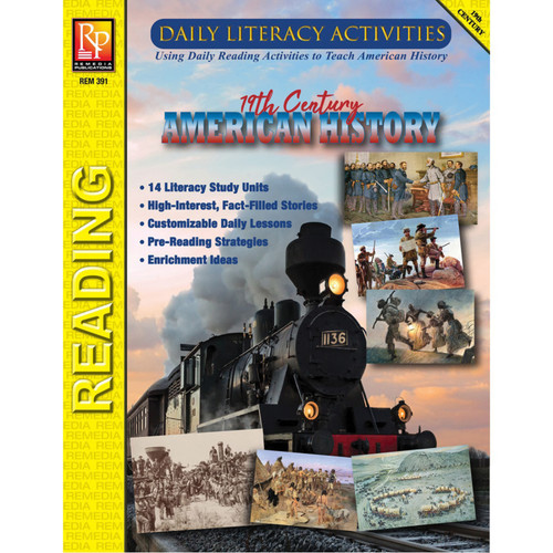 Remedia Daily Literacy Activities: 19Th Century American History Reading REM391
