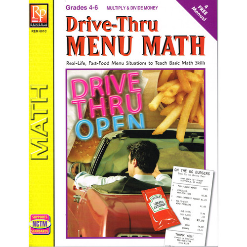 Remedia Drive-Thru Menu Math: Multiply & Divide Money REM601C