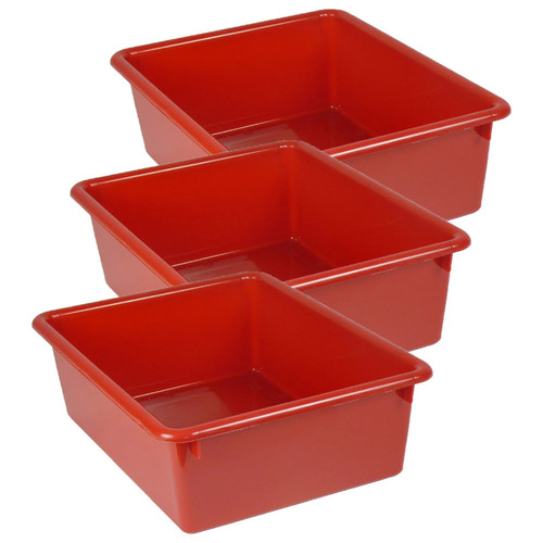 Romanoff Double Stowaway Tray Only, Red, Pack Of 3 ROM13102-3