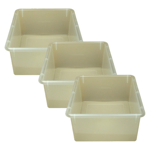 Romanoff Double Stowaway Tray Only, Clear, Pack Of 3 ROM13120-3