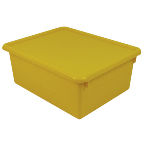 Romanoff Stowaway 5" Letter Box With Lid, Yellow ROM16003
