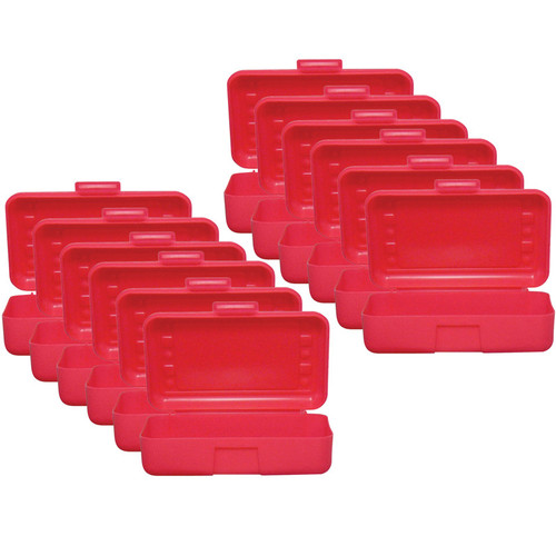 Romanoff Pencil Box, Red, Pack Of 12 ROM60202-12