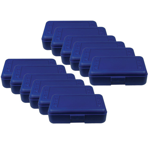 Romanoff Pencil Box, Blue, Pack Of 12 ROM60204-12
