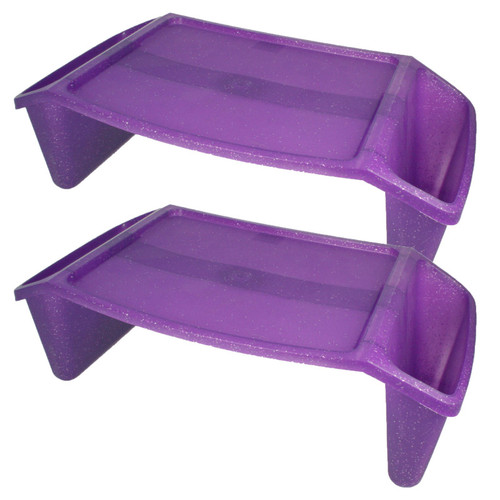 Romanoff Lap Tray , Purple Sparkle, Pack Of 2 ROM90586-2
