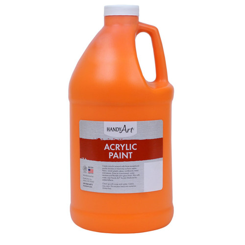 Handy Acrylic Paint Half Gallon, Chrome Orange RPC102025