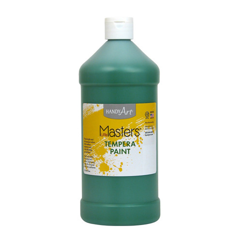 Handy Little Masters Tempera Paint, Green, 32 Oz. RPC203745