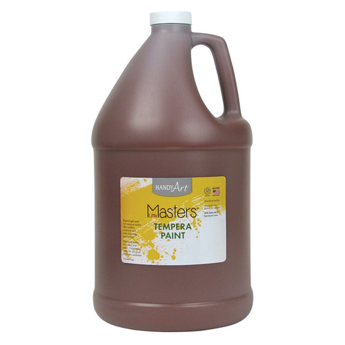 Handy Little Masters Tempera Paint, Brown, Gallon RPC204750