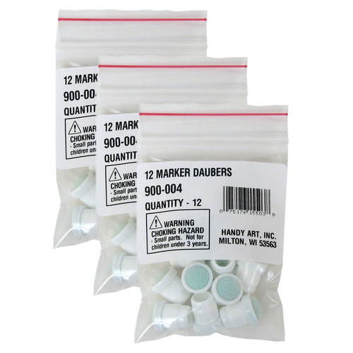 Handy Marker Daubers Tips, 12 Per Pack, 3 Packs RPC900004-3