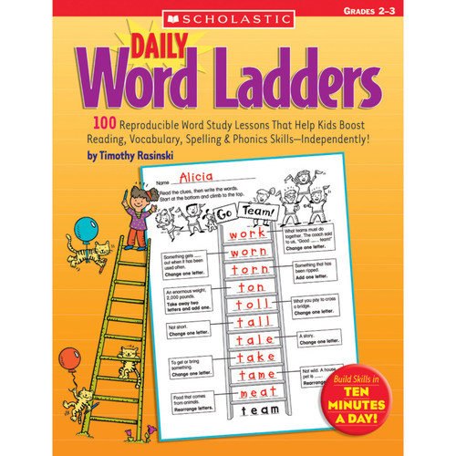 Scholastic Daily Word Ladders Workbook, Grades 2-3 SC-0439513839