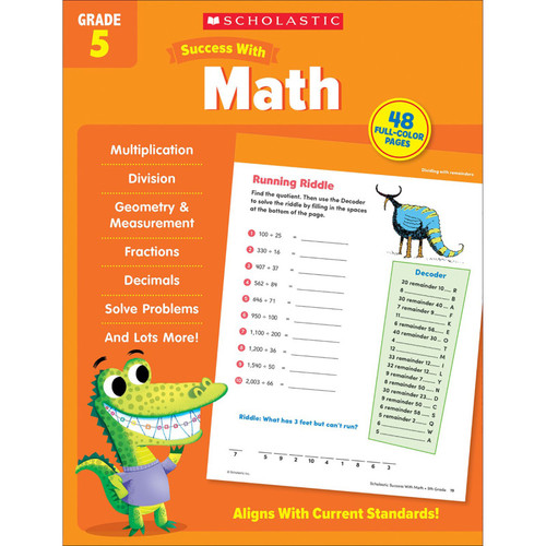 Scholastic Success With Math: Grade 5 SC-735537