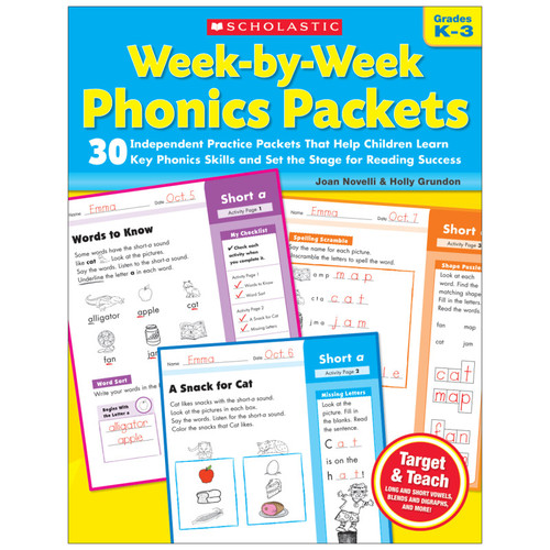 Scholastic Week-By-Week Phonics Packets SC-9780545223041