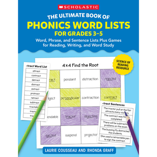 Scholastic The Ultimate Book Of Phonics Word Lists: Grades 3-5 SC-9781546113652