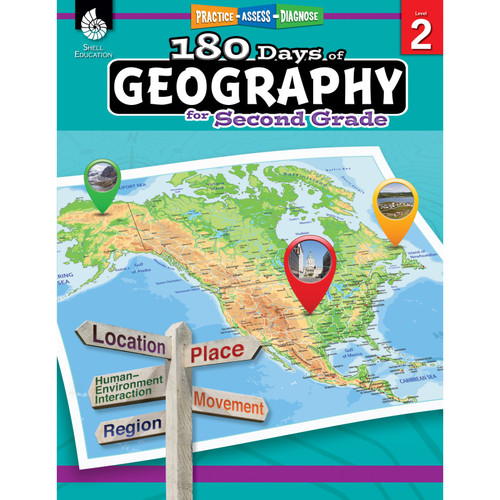 Shell 180 Days Of Geography For Second Grade SEP28623