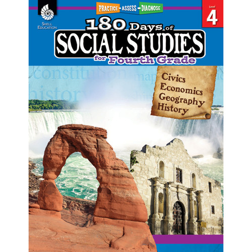 Shell 180 Days Of Social Studies For 4Th Grade SEP51396