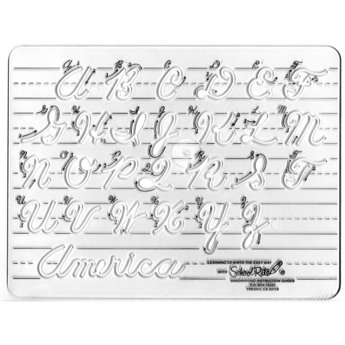 School Handwriting Instruction Guide Template, Uppercase Cursive SR-3261