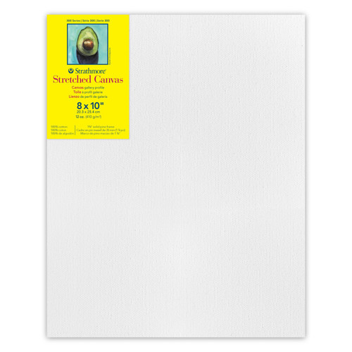Strathmore 300 Series Gallery Stretched Canvas, 8X10 Inch STT31408