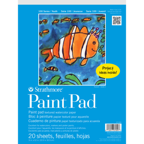 Strathmore 100 Series Paint Pad, 20 Sheet, 9X12 Inch, 1 Count STTP272091