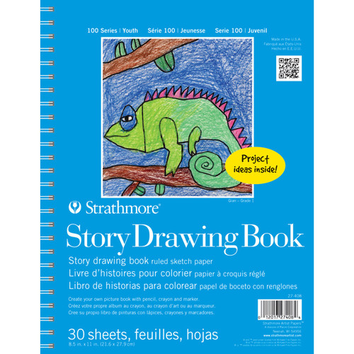Strathmore 100 Series Story Drawing Pad, 30 Sheet, 8.5X11 Inch, 1 Count STTP274081