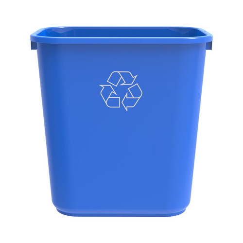 Storex 7 Gallon Recycle Basket, Blue STX00714U06C